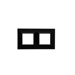 PLAQUE CUBICA 44 CARRÉE NOIR 2+2 MODULES|sfh|75a7b3e36f1b|