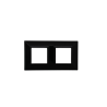 PLAQUE CUBICA 44 CARRÉE NOIR 2+2 MODULES|sfh|75a7b3e36f1b|