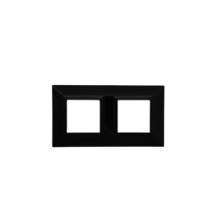 PLAQUE CUBICA 44 CARRÉE NOIR 2+2 MODULES|sfh|b52cface04c5|