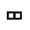 PLAQUE CUBICA 44 CARRÉE NOIR 2+2 MODULES|sfh|b52cface04c5|