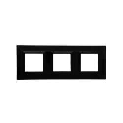 PLAQUE CUBICA 44 CARRÉE NOIR 2+2+2 MODULES|sfh|a5e8676d792b|