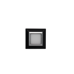 PLAQUE CUBICA 44 CARRÉE NOIR AVEC CADRE CHROMÉ 2 MODULES|sfh|510692235b34|