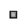 PLAQUE CUBICA 44 CARRÉE NOIR AVEC CADRE CHROMÉ 2 MODULES|sfh|510692235b34|