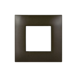 PLAQUE YOUNG 44 CARRÉE BRONZE MAT 2 MODULES|sfh|ef8f8bf9290d|