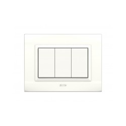 PLAQUES NOVA 45 RECTANGULAIRE BLANC 3 MODULES|sfh|f42cb0935ef7|