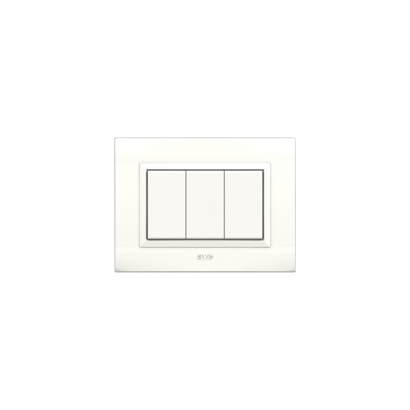 PLAQUES NOVA 45 RECTANGULAIRE BLANC 3 MODULES|sfh|f42cb0935ef7|