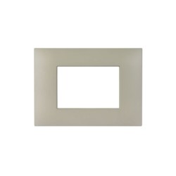 PLAQUE YOUNG 44 RECTANGULAIRE BEIGE MAT 3 MODULES|sfh|3a126b68577a|