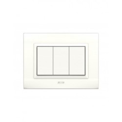 PLAQUES NOVA 45 RECTANGULAIRE BLANC 3 MODULES|sfh|1547a4c64e33|