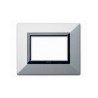 PLAQUE ZAMA 44 RECTANGULAIRE ARGENT OPAQUE 3 MODULES|sfh|ce367fa6435b|