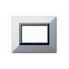 PLAQUE ZAMA 44 RECTANGULAIRE ARGENT OPAQUE 3 MODULES|sfh|75623fe0101d|