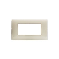 PLAQUE YOUNG 44 RECTANGULAIRE IVOIRE 4 MODULES|sfh|fe545b9bd3d3|