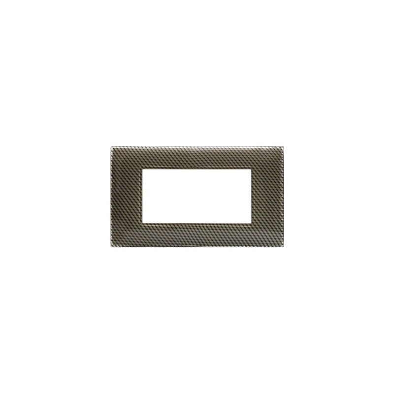 PLAQUE YOUNG 44 RECTANGULAIRE CARBONE CLAIRE 4 MODULES|sfh|baf1b06d096e|