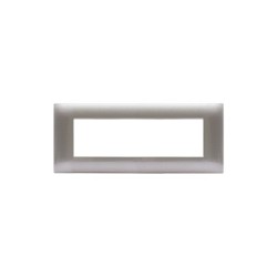 PLAQUE YOUNG 44 RECTANGULAIRE GRIS MÉTALLISÉ 7 MODULES|sfh|10181a32549f|