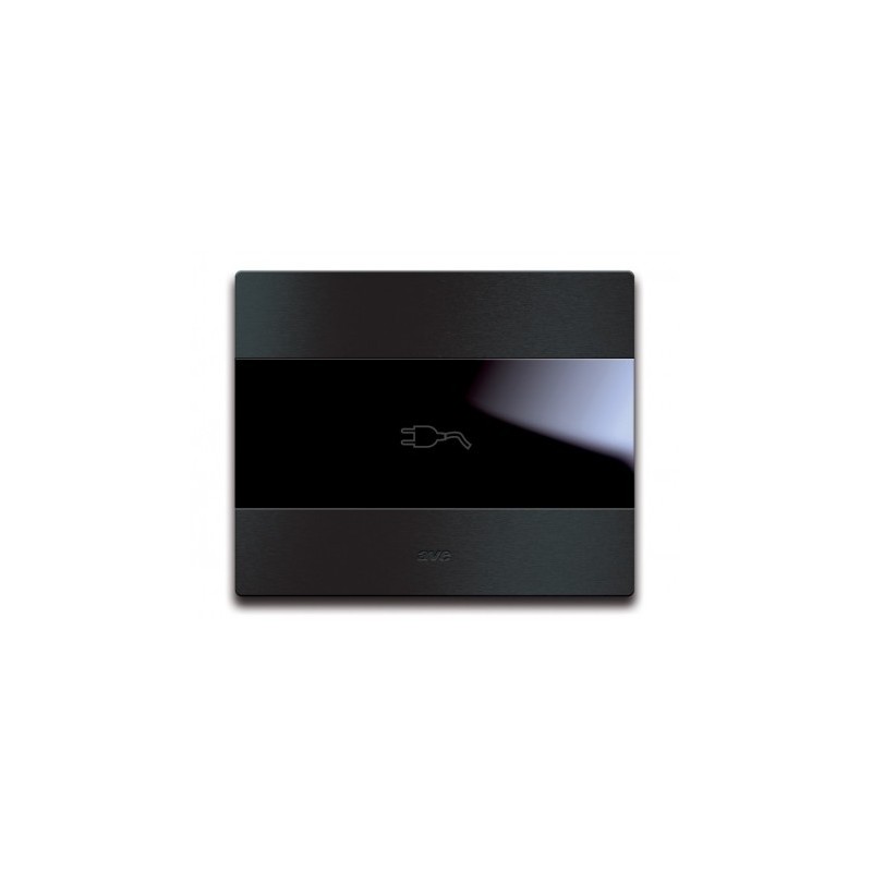 PLAQUE TOUCH 44 RECTANGULAIRE POUR PRISE COULISSANTE ALUMUNIUM ANTHRACITE BROSSE|sfh|ed25dea80094|