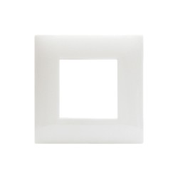 PLAQUE YOUNG 44 CARRÉE BLANC TOTAL 2 MODULES|sfh|db83514b9476|