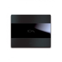 PLAQUE TOUCH 44 RECTANGULAIRE POUR PRISE COULISSANTE ALUMUNIUM ANTHRACITE BROSSE|sfh|b6acc458e6ec|
