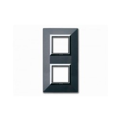 PLAQUE ZAMA 44 CARREE GRIS FONCE METALLISE 2+2 MODULES|sfh|4b20db6d3bf6|
