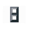 PLAQUE ZAMA 44 CARREE GRIS FONCE METALLISE 2+2 MODULES|sfh|4b20db6d3bf6|