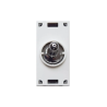 INTERRUPTEUR À BOUTON-POUSSOIR À LEVIER BLANC, NEW STYLE / ENGLAND STYLE CHROME 44|sfh|aafe422a458e|