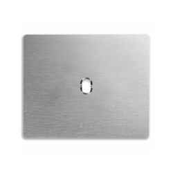 PLAQUE NEW STYLE 44 RECTANGULAIRE ALUMUNIUM NATUREL BROSSÉ 3 MODULES 1 COMMANDE|sfh|6f79b3958cf8|