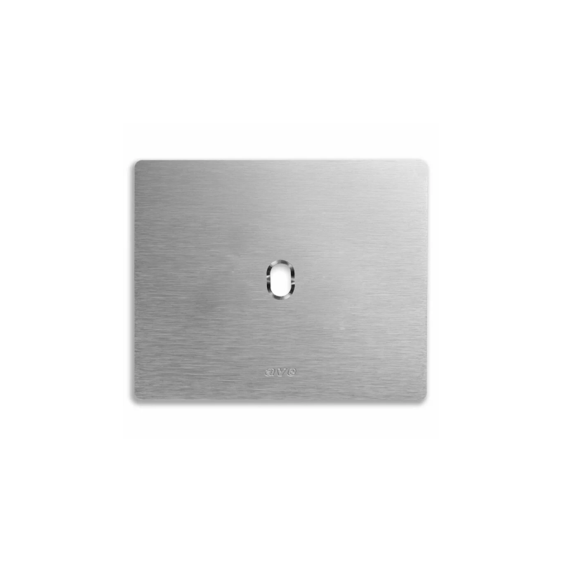 PLAQUE NEW STYLE 44 RECTANGULAIRE ALUMUNIUM NATUREL BROSSÉ 3 MODULES 1 COMMANDE|sfh|6f79b3958cf8|