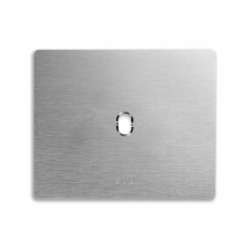 PLAQUE NEW STYLE 44 RECTANGULAIRE ALUMUNIUM NATUREL BROSSÉ 3 MODULES 1 COMMANDE|sfh|fcbf9d9e632d|