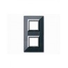 PLAQUE ZAMA 44 CARREE GRIS FONCE METALLISE 2+2 MODULES|sfh|85c48e7abbd0|
