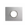 PLAQUE NEW STYLE 44 RECTANGULAIRE ALUMUNIUM NATUREL BROSSÉ 3 MODULES POUR 1 PRISE DE COURANT|sfh|4af5a857955e|