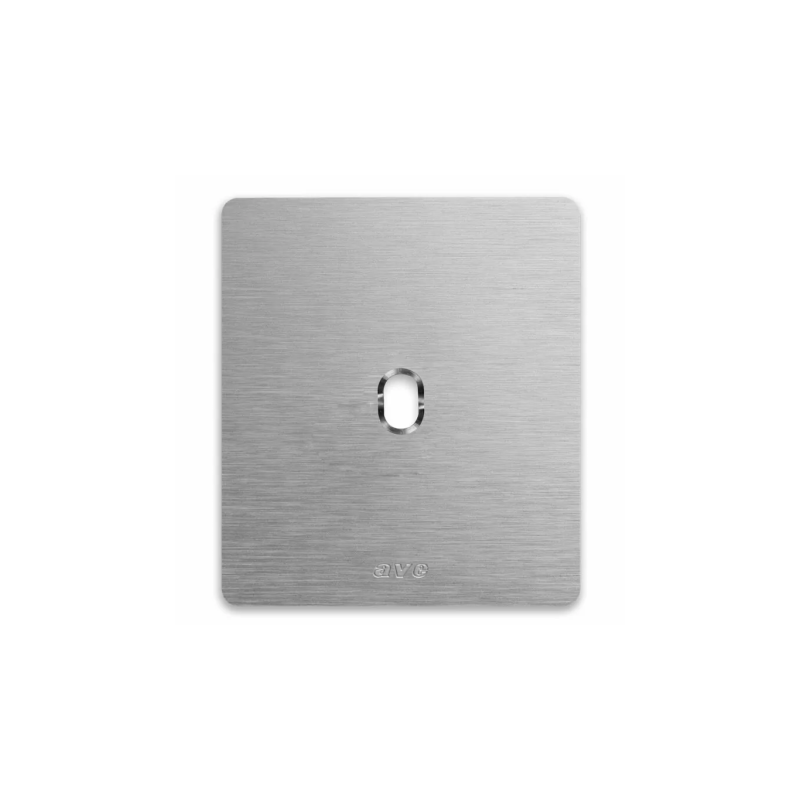 PLAQUE NEW STYLE 44 CARREE ALUMUNIUM NATUREL BROSSÉ 2 MODULES 1 COMMANDE|sfh|d01fd62390b6|