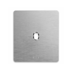 PLAQUE NEW STYLE 44 CARREE ALUMUNIUM NATUREL BROSSÉ 2 MODULES 1 COMMANDE|sfh|a6ab0fd16be1|