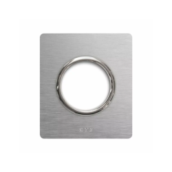 PLAQUE NEW STYLE 44 RECTANGULAIRE ALUMUNIUM NATUREL BROSSÉ 2 MODULES POUR 1 PRISE DE COURANT|sfh|fc9da3ee98d8|