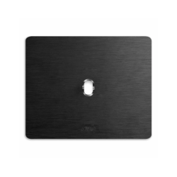 PLAQUE NEW STYLE 44 RECTANGULAIRE ALUMUNIUM ANTHRACITE BROSSÉ 3 MODULES 1 COMMANDE|sfh|3c3559e237ae|