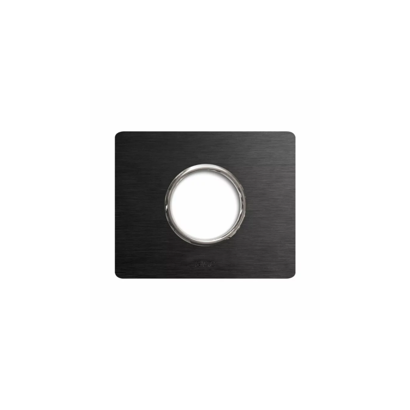 PLAQUE NEW STYLE 44 RECTANGULAIRE ALUMUNIUM ANTHRACITE BROSSÉ 3 MODULES POUR 1 PRISE DE COURANT|sfh|90b2a939b276|