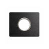 PLAQUE NEW STYLE 44 RECTANGULAIRE ALUMUNIUM ANTHRACITE BROSSÉ 3 MODULES POUR 1 PRISE DE COURANT|sfh|90b2a939b276|