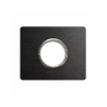 PLAQUE NEW STYLE 44 RECTANGULAIRE ALUMUNIUM ANTHRACITE BROSSÉ 3 MODULES POUR 1 PRISE DE COURANT|sfh|09fcd9eb3c8f|
