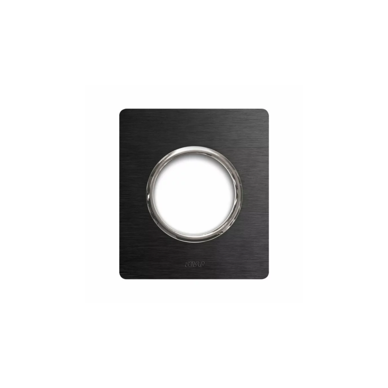 PLAQUE NEW STYLE 44 RECTANGULAIRE ALUMUNIUM ANTHRACITE BROSSÉ 2 MODULES POUR 1 PRISE DE COURANT|sfh|f7083893a8fe|
