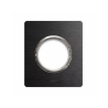 PLAQUE NEW STYLE 44 RECTANGULAIRE ALUMUNIUM ANTHRACITE BROSSÉ 2 MODULES POUR 1 PRISE DE COURANT|sfh|f7083893a8fe|