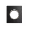 PLAQUE NEW STYLE 44 RECTANGULAIRE ALUMUNIUM ANTHRACITE BROSSÉ 2 MODULES POUR 1 PRISE DE COURANT|sfh|9fe49ece7fc1|