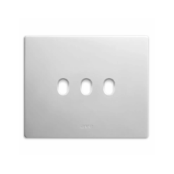 PLAQUE NEW STYLE 44 RECTANGULAIRE CORIAN BLANC 3 MODULES 3 COMMANDES|sfh|fd3d84290eef|