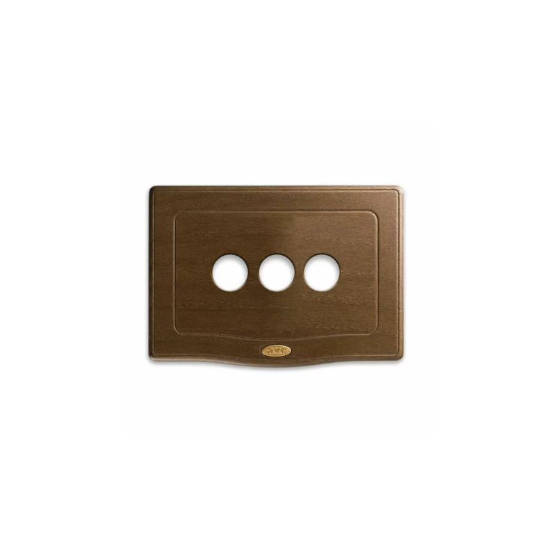 PLAQUE ENGLAND STYLE RECTANGULAIRE BOIS 3 MODULES 3 COMMANDES|sfh|7a2a3faa76db|