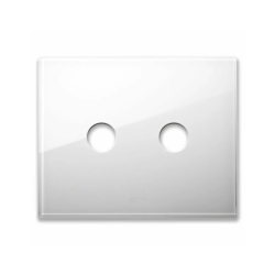 PLAQUE NEW STYLE 44 RECTANGULAIRE VERRE BLANC 3 MODULES 2 COMMANDES|sfh|e1c3cc0c55b4|