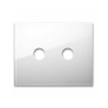 PLAQUE NEW STYLE 44 RECTANGULAIRE VERRE BLANC 3 MODULES 2 COMMANDES|sfh|e1c3cc0c55b4|