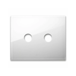 PLAQUE NEW STYLE 44 RECTANGULAIRE VERRE BLANC 3 MODULES 2 COMMANDES|sfh|e21b5f407bf2|