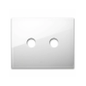 PLAQUE NEW STYLE 44 RECTANGULAIRE VERRE BLANC 3 MODULES 2 COMMANDES|sfh|e21b5f407bf2|