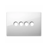PLAQUE NEW STYLE 44 RECTANGULAIRE VERRE BLANC 4 MODULES 4 COMMANDES|sfh|559859f2eea2|