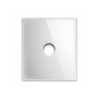 PLAQUE NEW STYLE 44 CARREE VERRE BLANC 2 MODULES 1 COMMANDE|sfh|d103ba5d8f58|