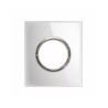 PLAQUE NEW STYLE 44 RECTANGULAIRE VERRE BLANC 2 MODULES POUR 1 PRISE DE COURANT|sfh|403f00d7fe6a|