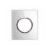 PLAQUE NEW STYLE 44 RECTANGULAIRE VERRE BLANC 2 MODULES POUR 1 PRISE DE COURANT|sfh|8044c2c2f298|