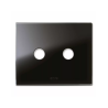 PLAQUE NEW STYLE 44 RECTANGULAIRE VERRE NOIR 3 MODULES 2 COMMANDES|sfh|b695e44fb942|