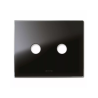 PLAQUE NEW STYLE 44 RECTANGULAIRE VERRE NOIR 3 MODULES 2 COMMANDES|sfh|9f149f366f77|